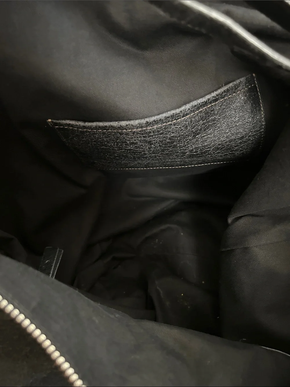 Chloé Black Suede Hobo with Logo Front Pocket